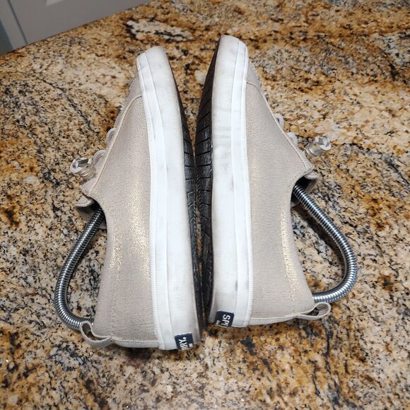 Sperry Women’s Crest Vibe Vulcanized Sneaker Flat Heel Gray STS85703 Size 8W - Picture 6 of 12